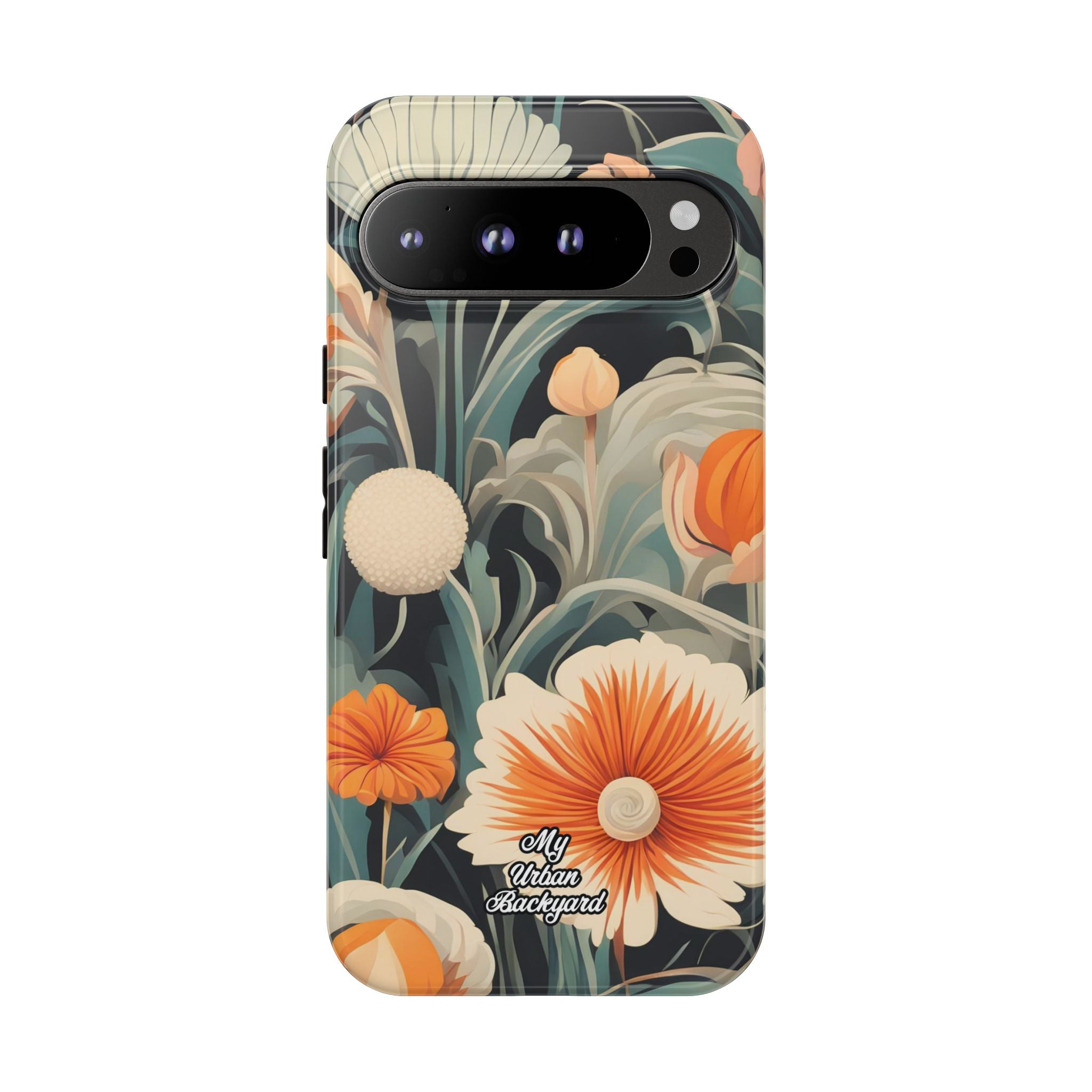 Orange and White Flowers, Cell Phone Case - Apple, Samsung, Google Pixel