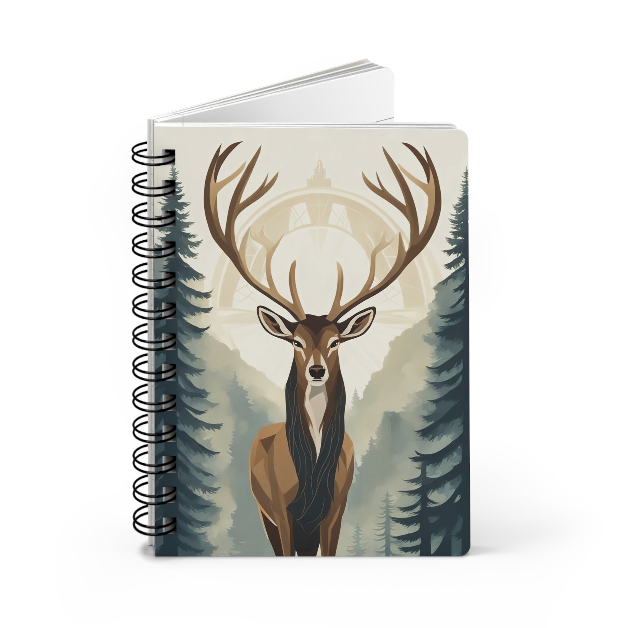 Forest Stag Spiral Journal