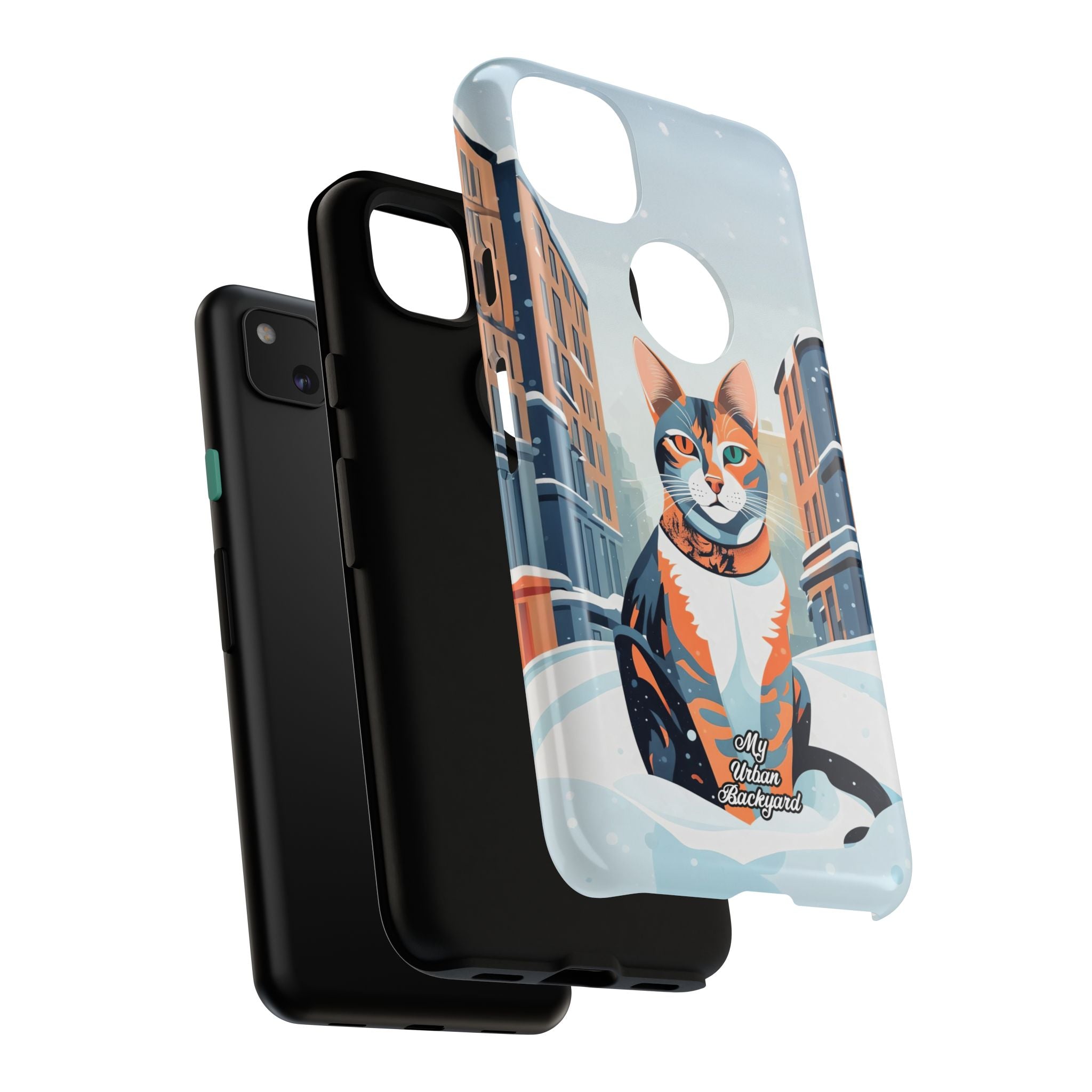 Claws Pawson in the Snow, Cell Phone Case - Apple, Samsung, Google Pixel