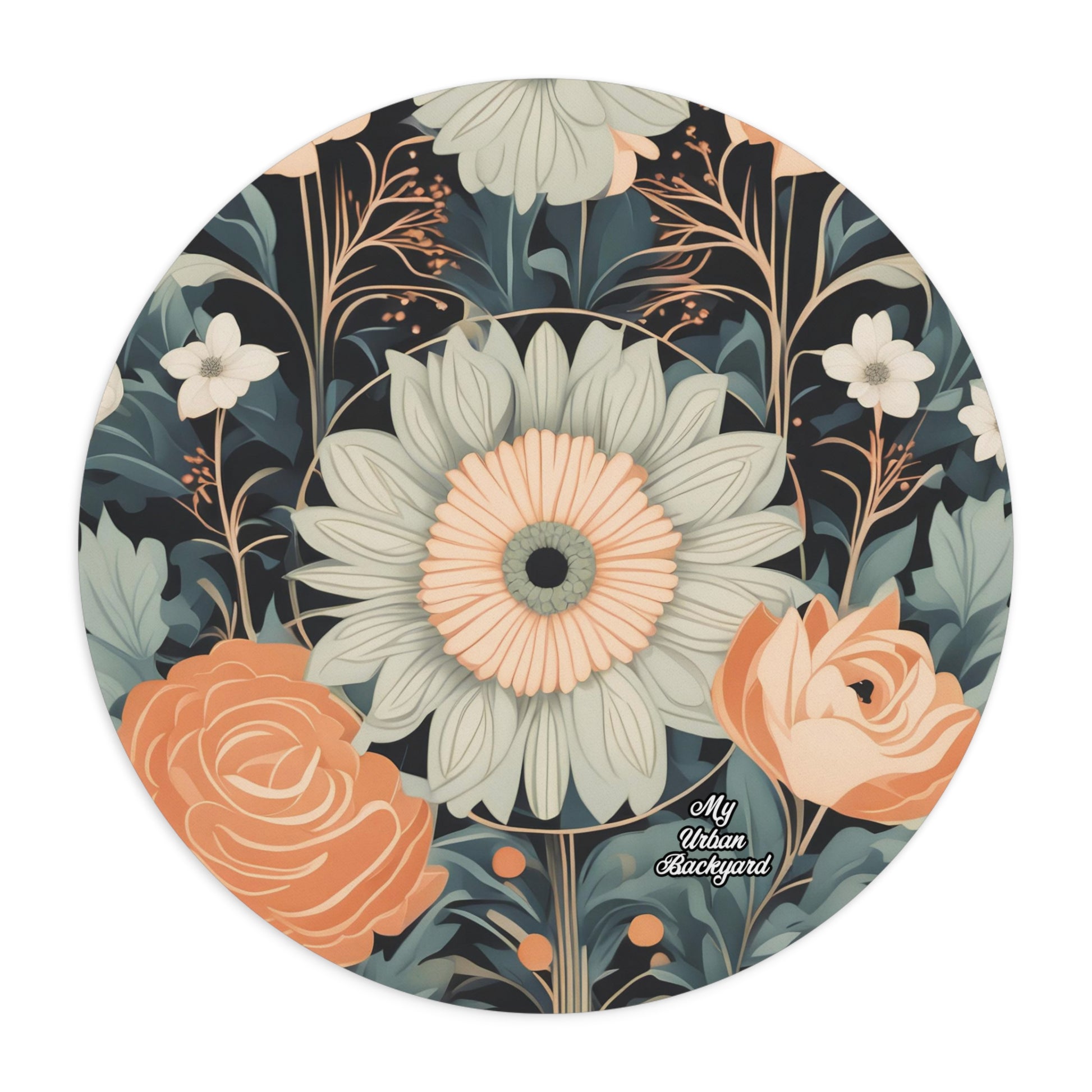Wildflowers Mouse Pad, Botanical Desk Mat, Office Accessory, Gift for Her, Studio Essentials