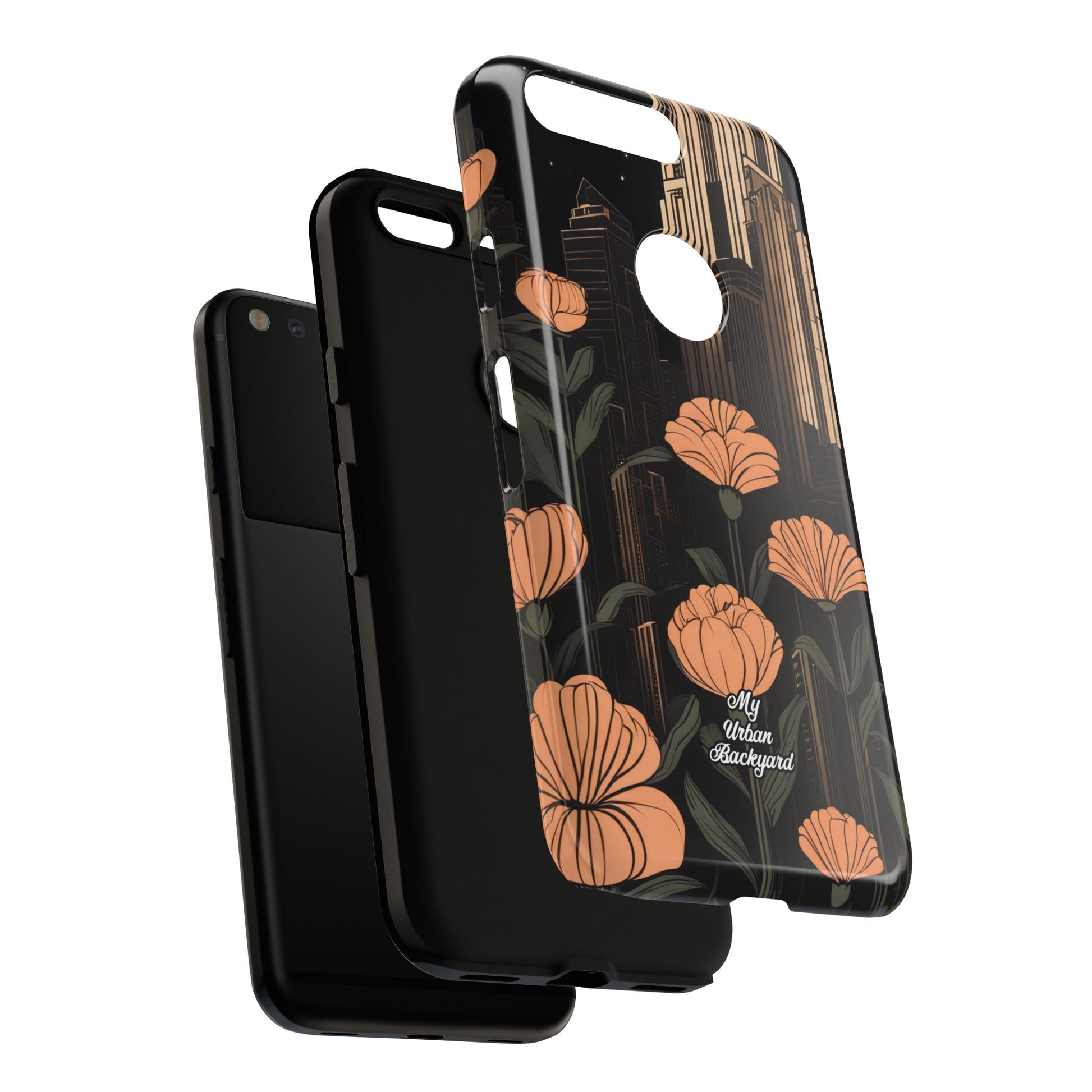 Urban Evening with Flowers, Cell Phone Case - Apple iPhone, Samsung Galaxy, Google Pixel