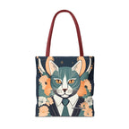 Simon Whiskerford, Cat Tote Bag with Cotton Handles For Everyday Use, 3 Sizes