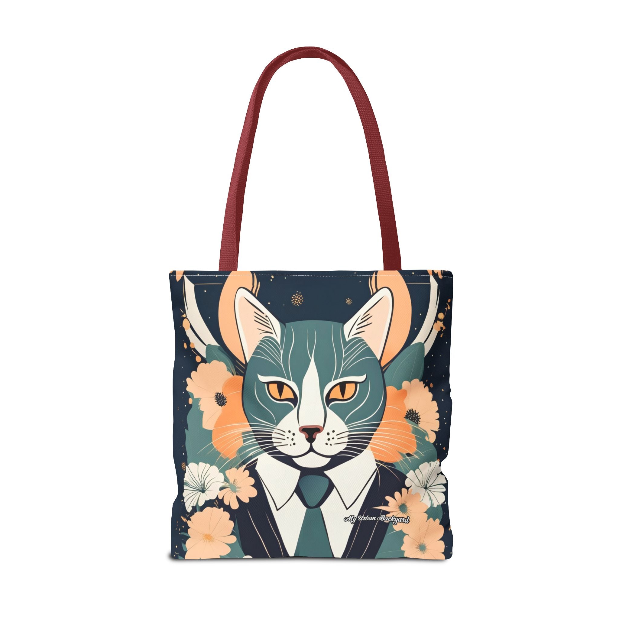 Simon Whiskerford, Cat Tote Bag with Cotton Handles For Everyday Use, 3 Sizes