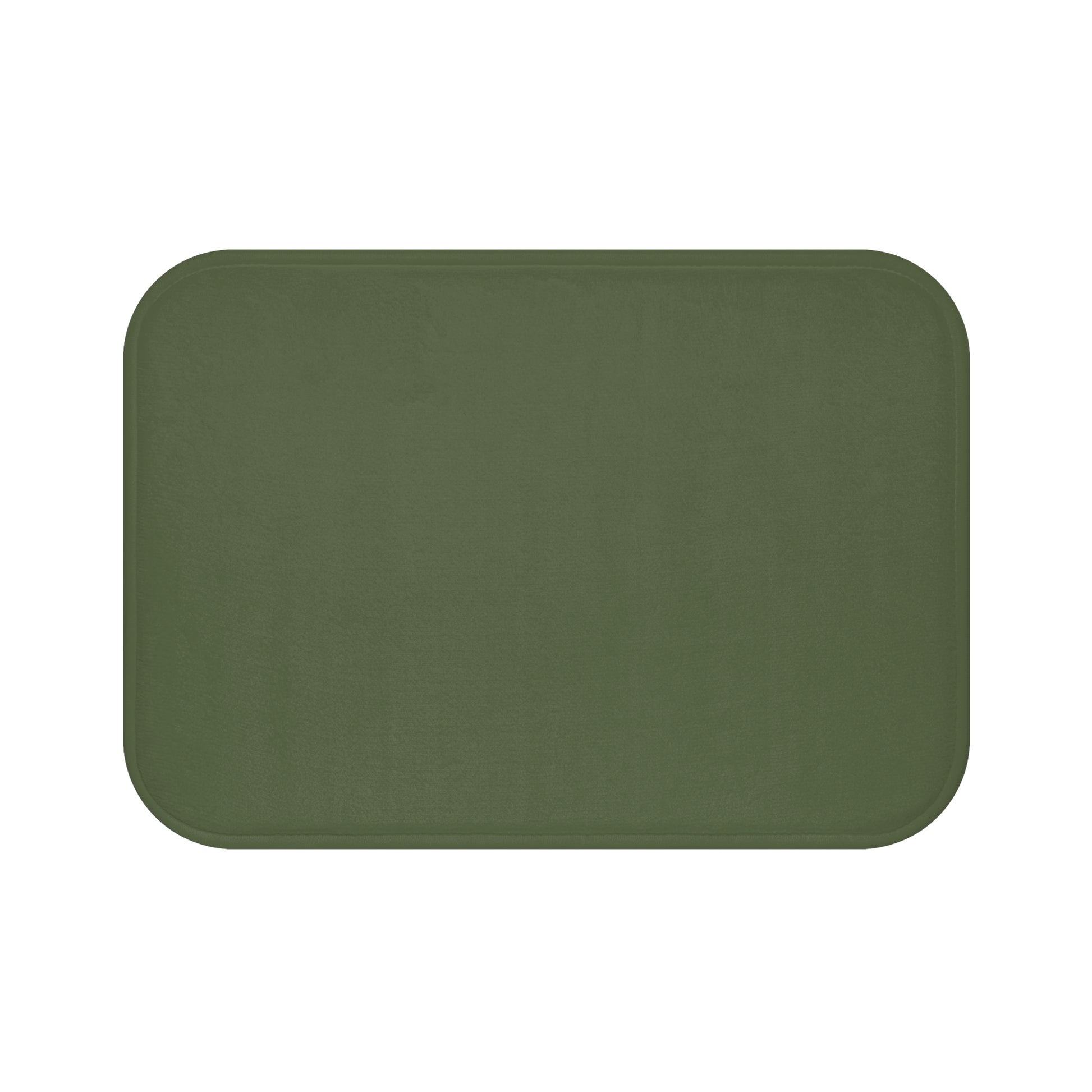 Moss Green Memory Foam Bath Mat — Soft Absorbent Bathroom Rug, 2 sizes