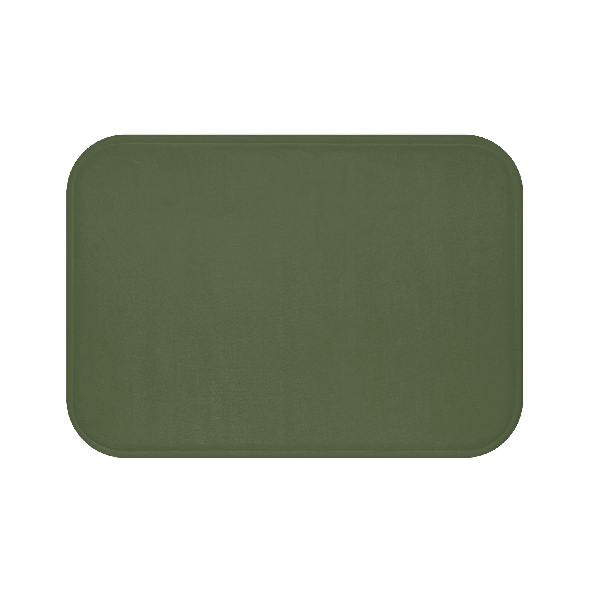 Moss Green Memory Foam Bath Mat — Soft Absorbent Bathroom Rug, 2 sizes