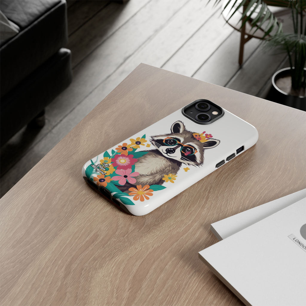 Raccoon with Glasses, Cell Phone Case - Apple, Samsung or Google Pixel