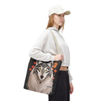 Art Deco Wolf Tote Bag with Cotton Handles For Everyday Use, 3 Sizes