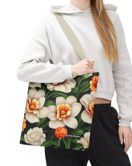 Pretty Flowers Tote Bag with Cotton Handles For Everyday Use, 3 Sizes