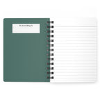 Dapper Art Deco Tabby Cat Spiral Journal
