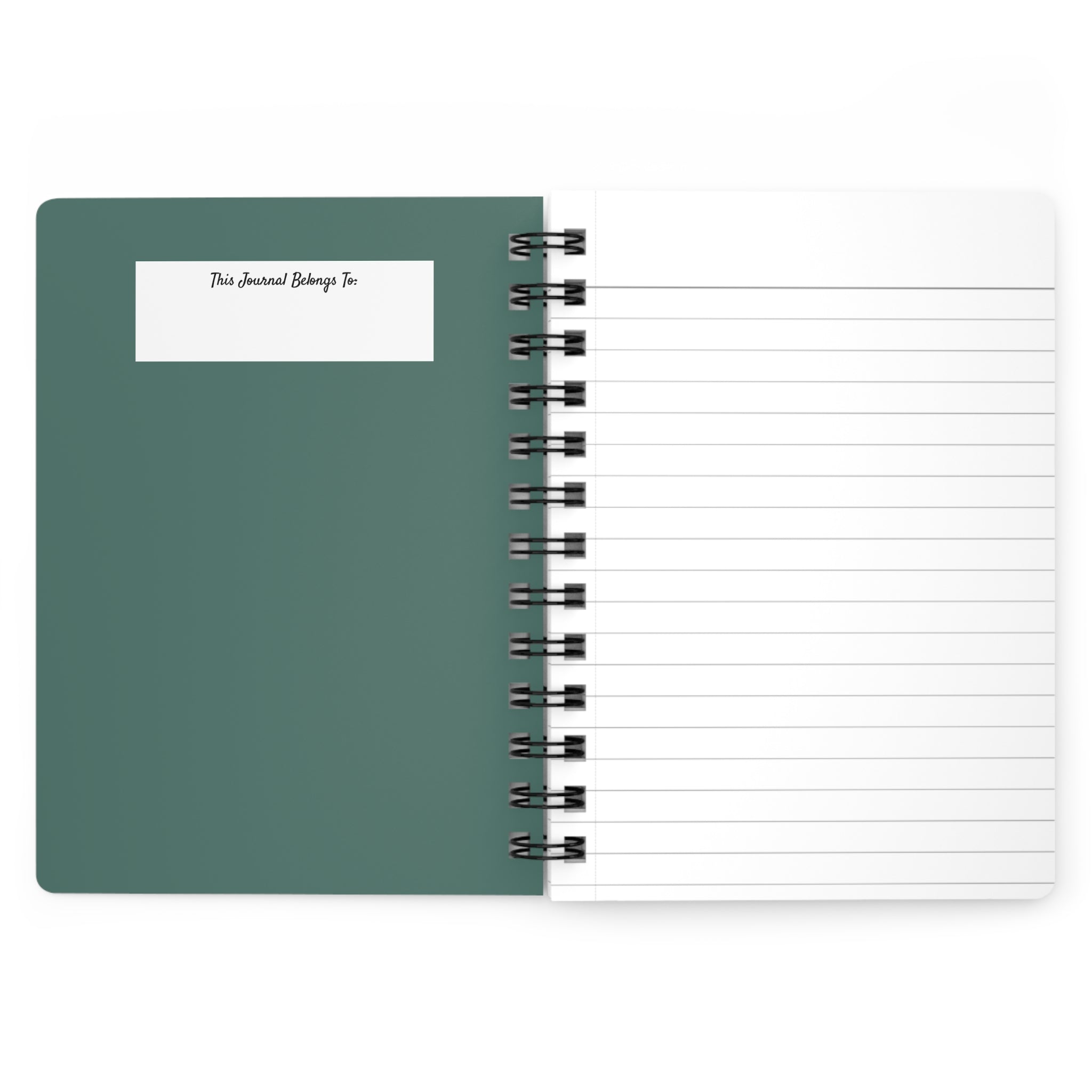 Dapper Art Deco Tabby Cat Spiral Journal