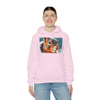 Winter Squirrel, Unisex Hoodie w Front Pocket