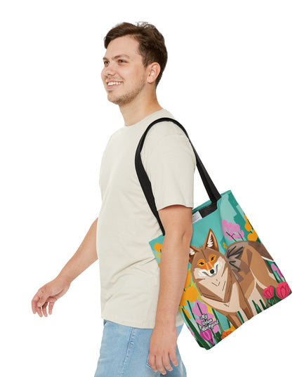 Reusable Tote Bag for Everyday Use, Shoulder Bag w Cotton Handles - Urban Coyote