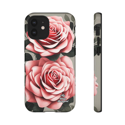 Pink Rose Flowers, Cell Phone Case - Apple, Samsung or Google Pixel