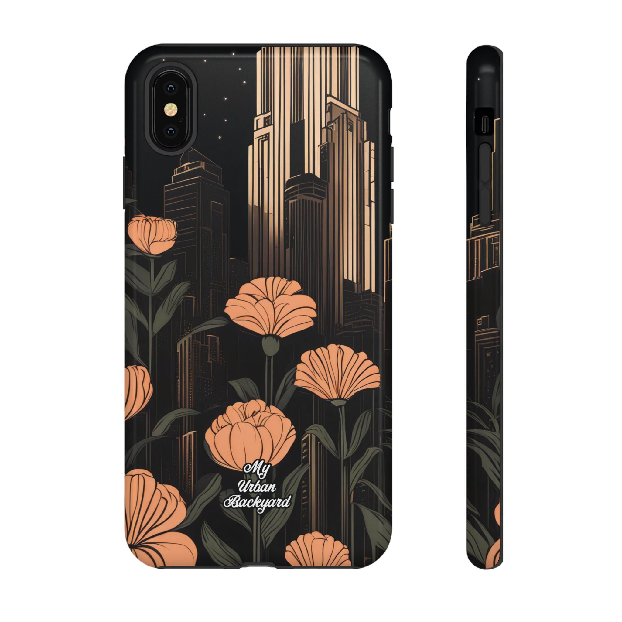 Urban Evening with Flowers, Cell Phone Case