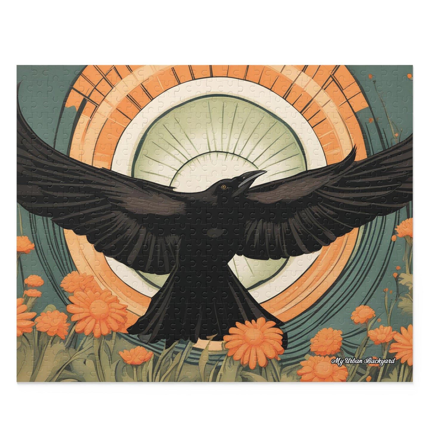 Flying Crow, Jigsaw Puzzle, (120, 252, or 500-Piece)