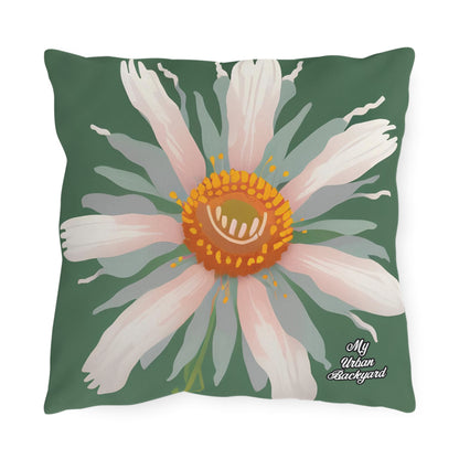 Large White Flower, Versatile Throw Pillow - Home or Office Decor