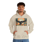 Flying Crow, Unisex Hoodie w Front Pocket