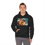 Winter Squirrel, Unisex Hoodie w Front Pocket