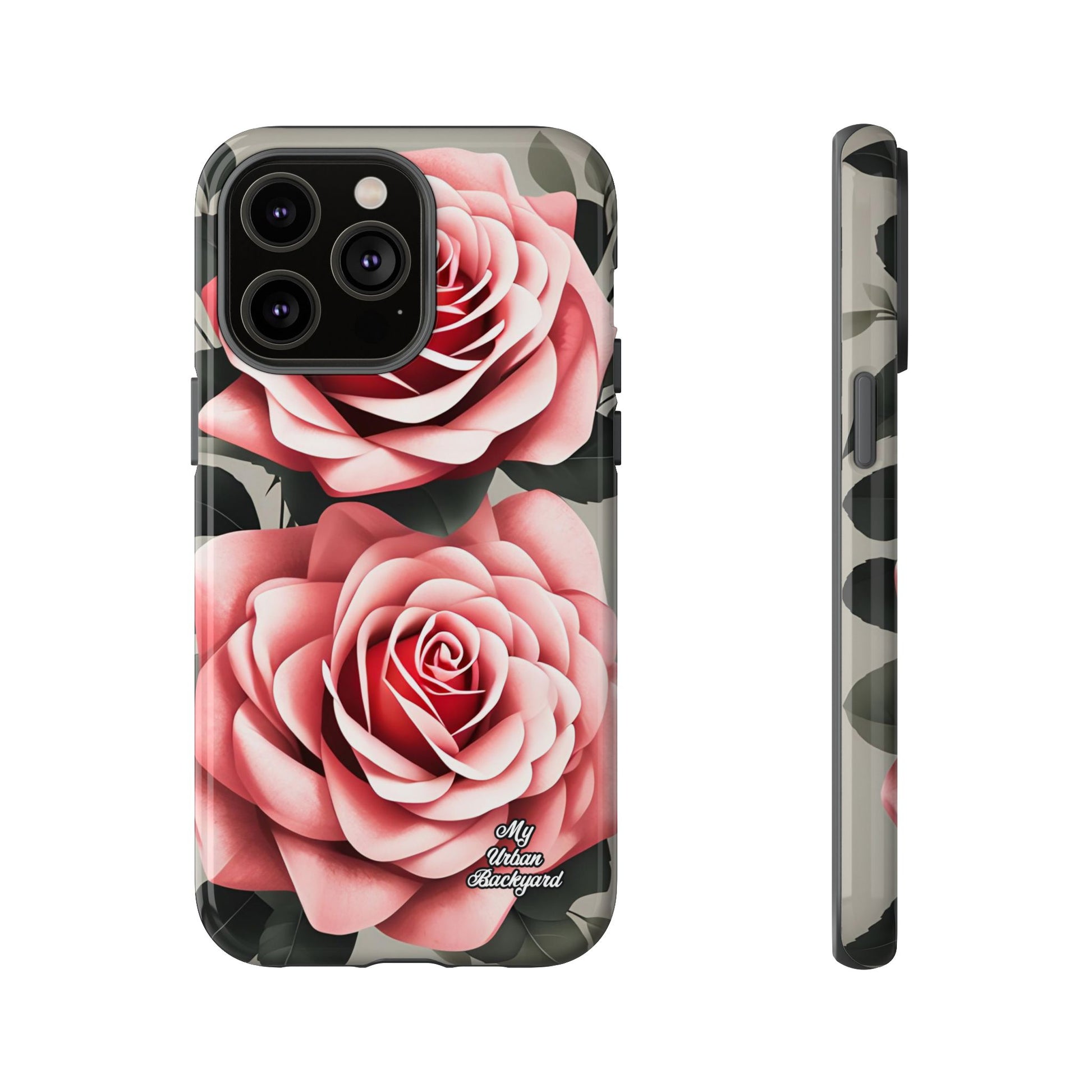Pink Rose Flowers, Cell Phone Case - Apple, Samsung, Google Pixel