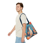 Colorful Bird Tote Bag with Cotton Handles For Everyday Use, 3 Sizes
