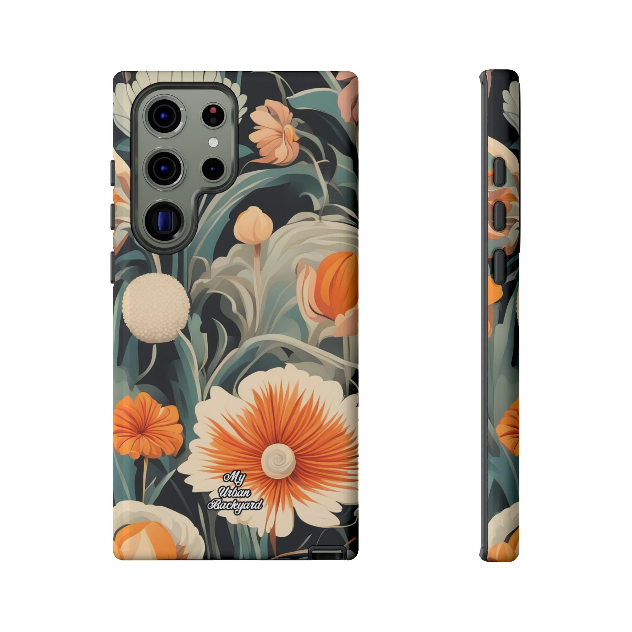 Orange and White Flowers, Cell Phone Case - Apple, Samsung, Google Pixel