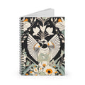 White Bird with Flowers, Spiral Notebook Journal - Write in Style