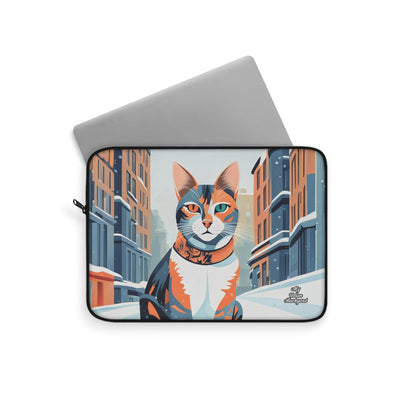 Claws Pawson, Cat Laptop Carrying Case, Top Loading Sleeve for School or Work