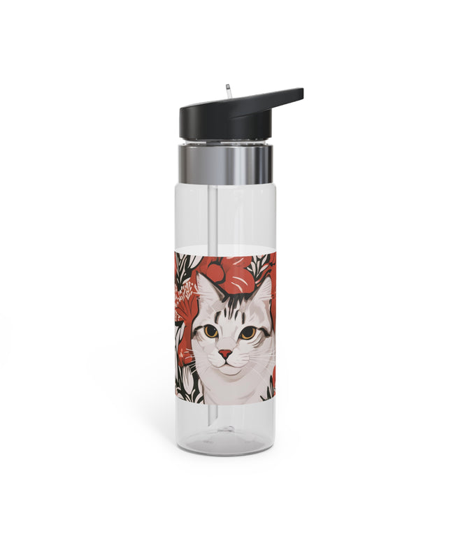 Tess & Jess Clawfield, Cat 20oz Sport Water Bottle, BPA-Free, Tritan™ plastic