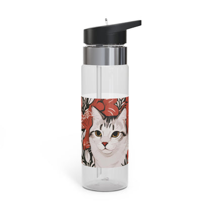 White Cats, 20oz Sport Water Bottle, BPA-Free, Tritan™ plastic