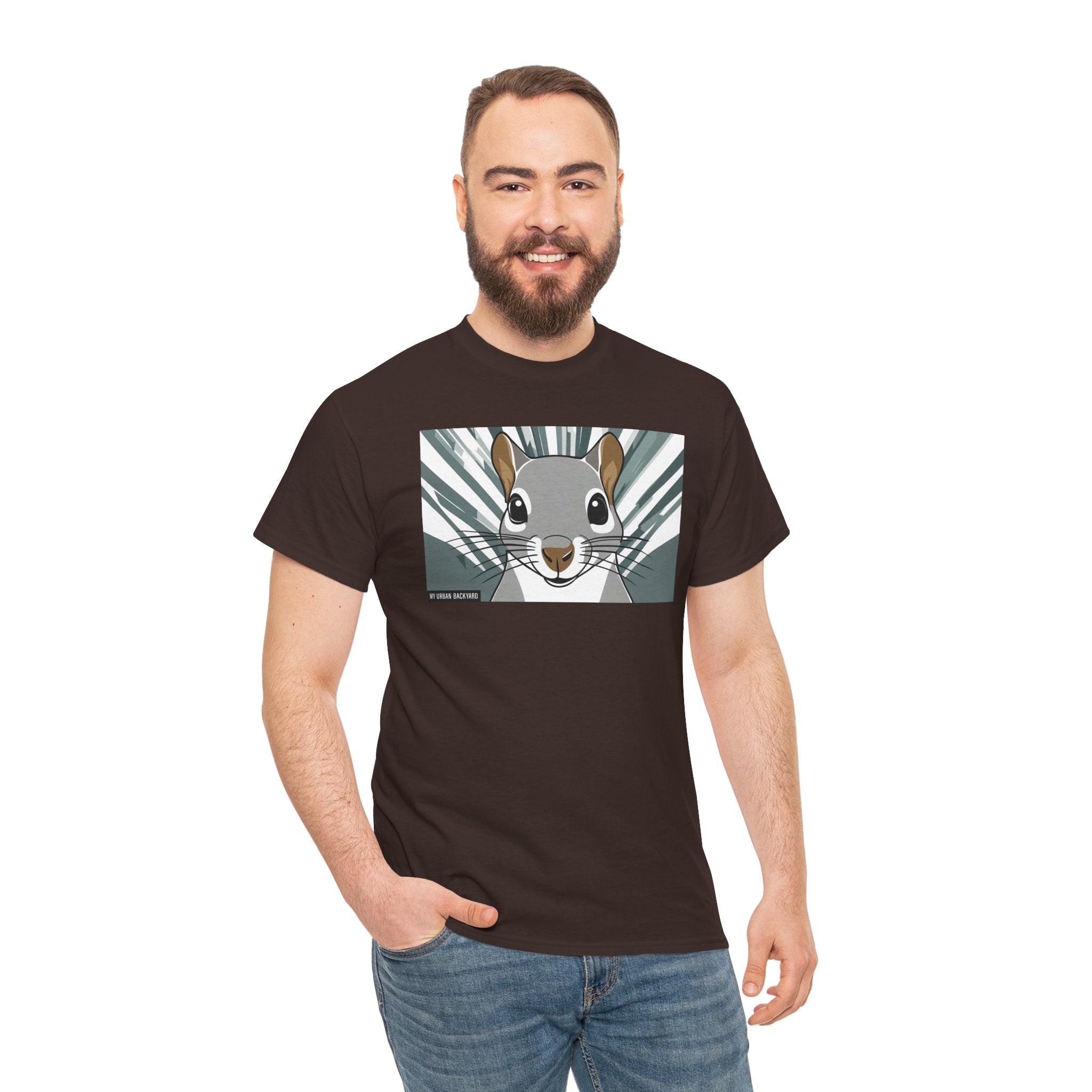 Cute Squirrel Graphic Tee, Unisex Cotton T-Shirt, Nature Lover Gift, Animal Art Top, Casual Wear