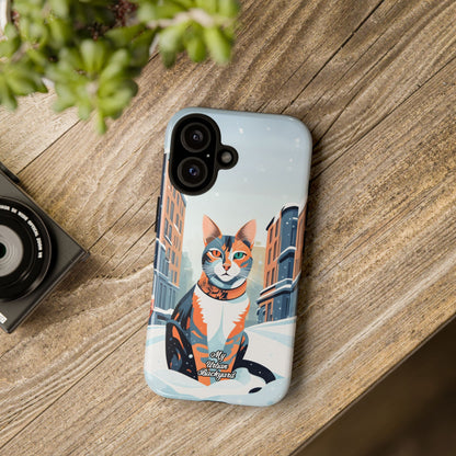 Claws Pawson in the Snow, Cell Phone Case - Apple, Samsung, or Google Pixel