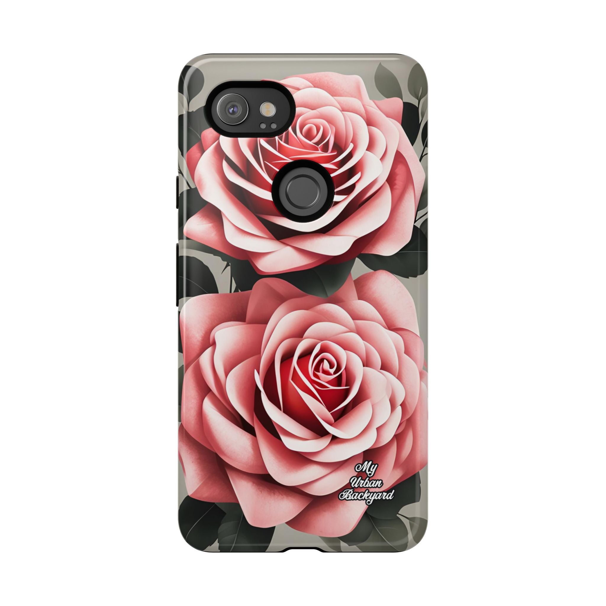 Pink Rose Flowers, Cell Phone Case - Apple, Samsung or Google Pixel