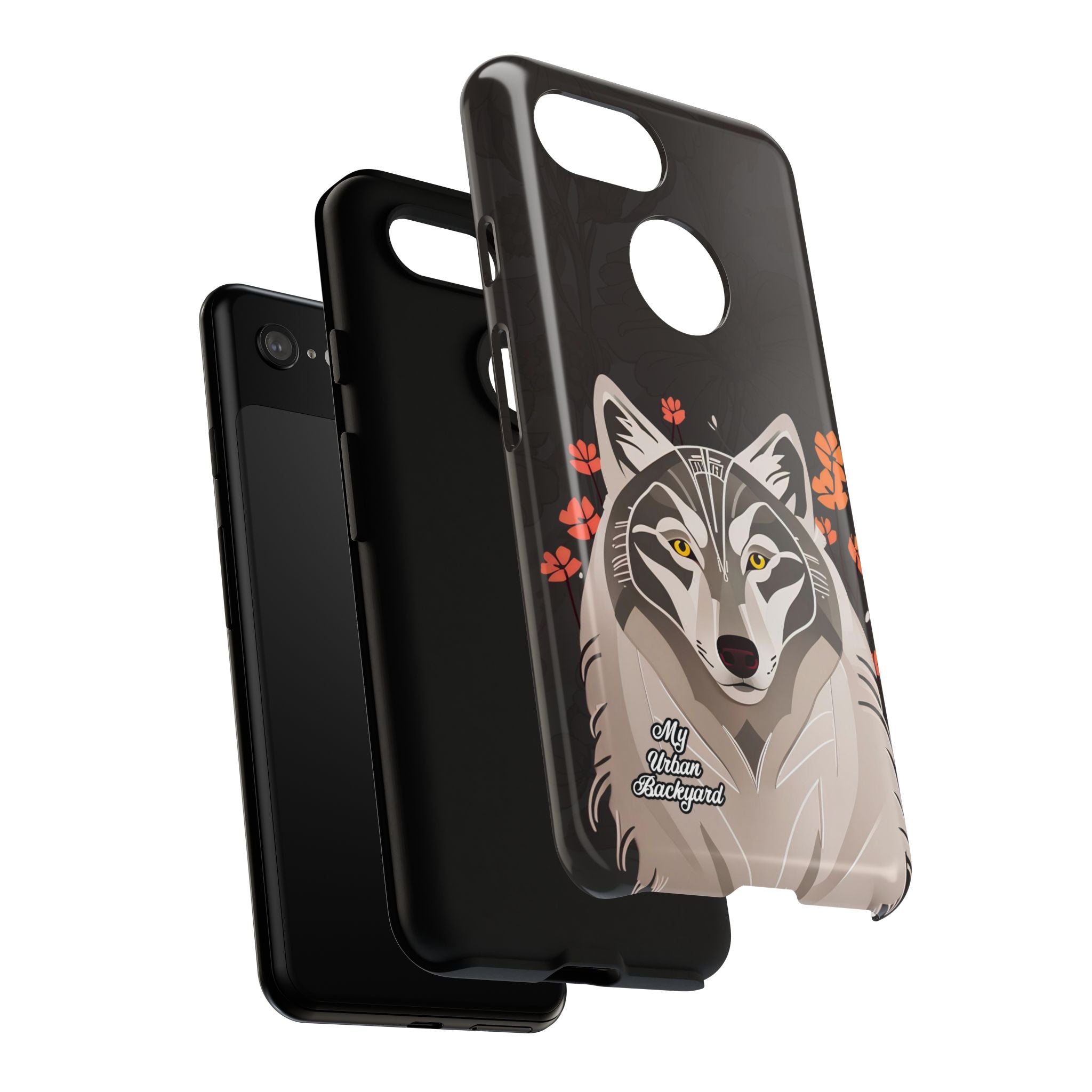 Art Deco Wolf, Cell Phone Case - Apple, Samsung, Google Pixel