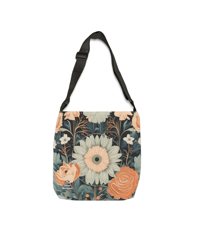 Wildflowers, Tote Bag with Adjustable Strap - Trendy and Versatile
