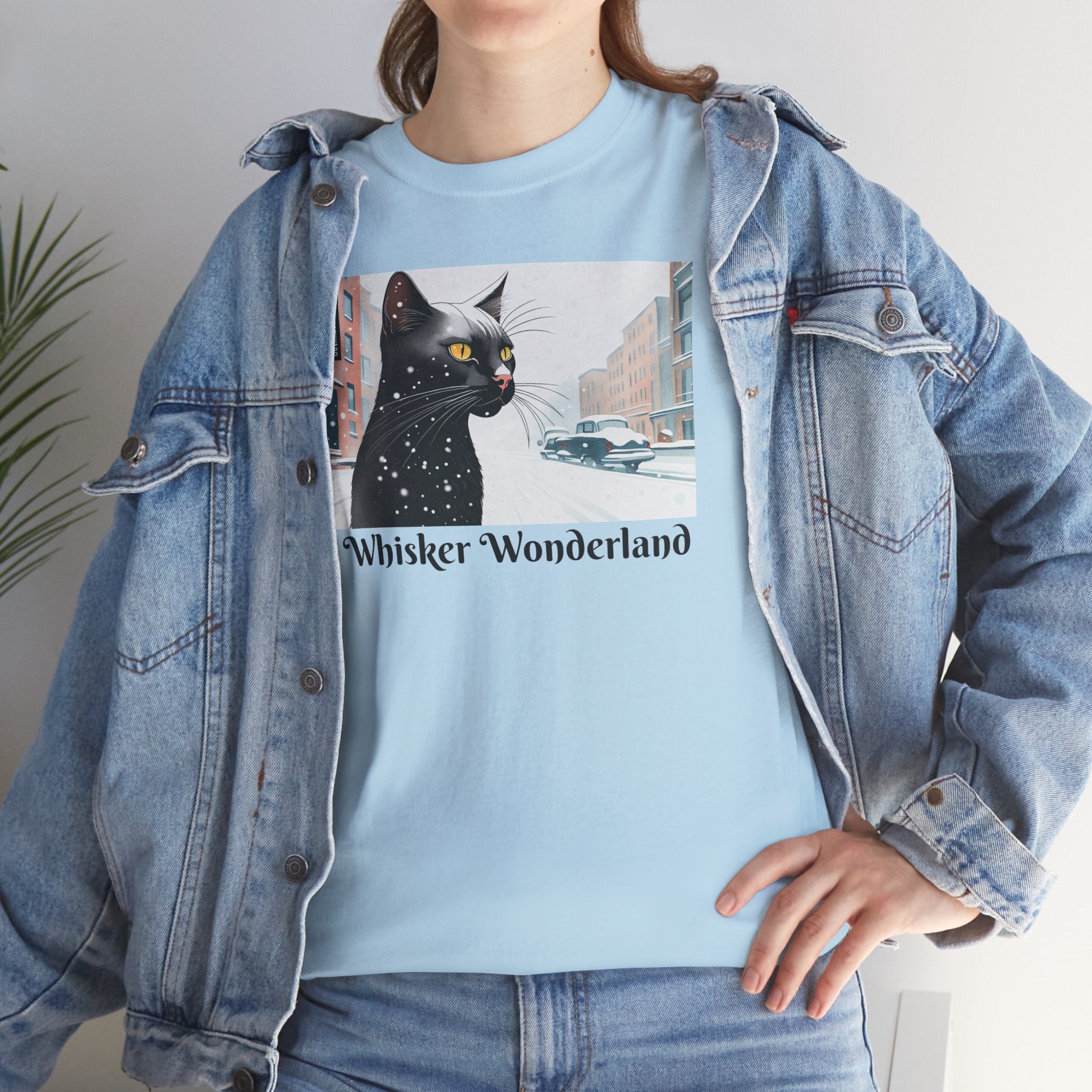 Whisker Wonderland Unisex Heavy Cotton Tee - Cozy Cat Lover's T-Shirt