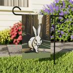 White Rabbit on a City Street, Garden Flag
