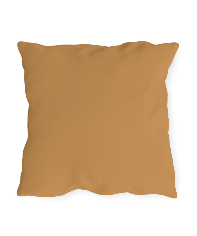 Large White Flower, Amber accent color, Throw Pillow, Indoor/Outdoor Decor for Home or Office