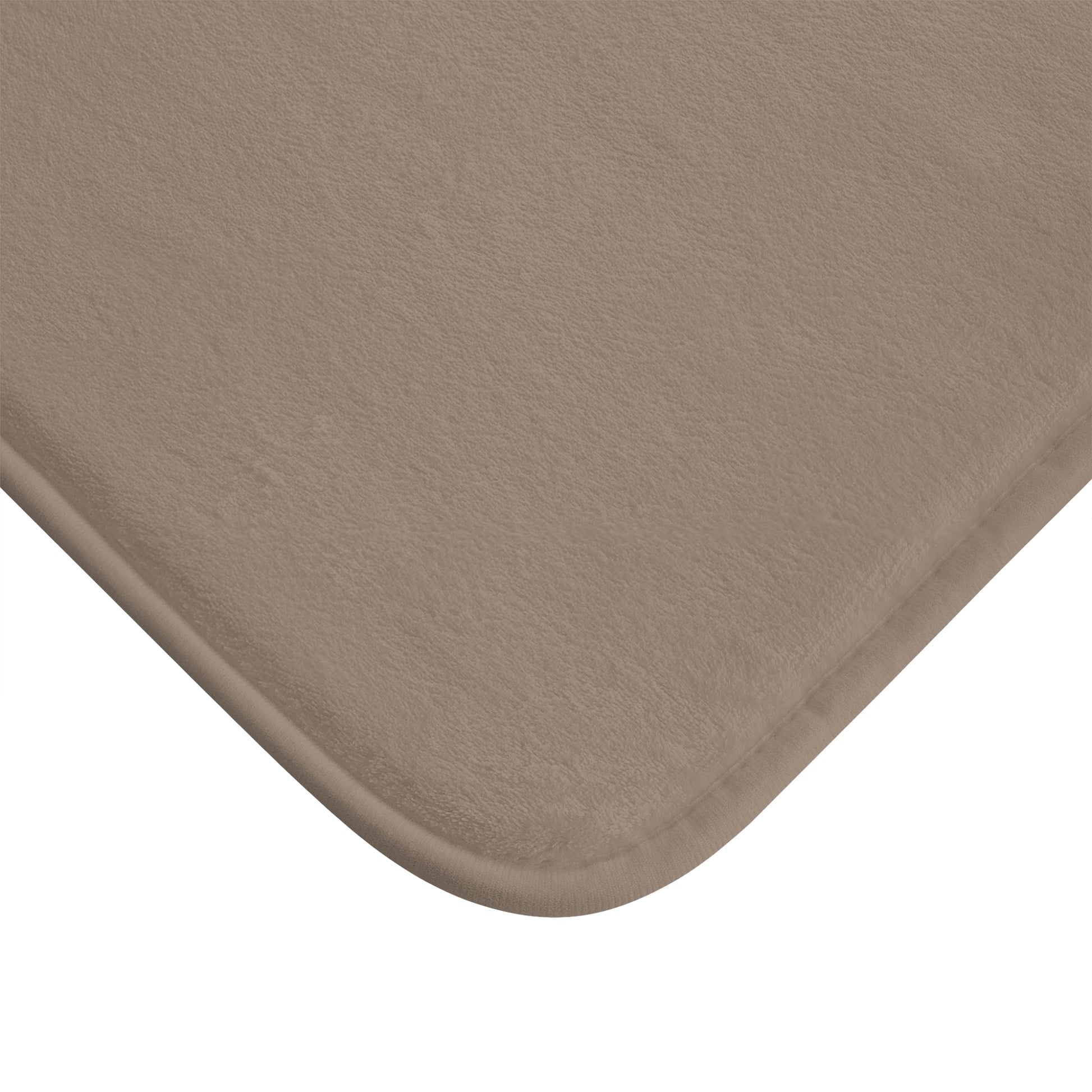 Taupe Memory Foam Bath Mat — Soft Absorbent Bathroom Rug, 2 sizes