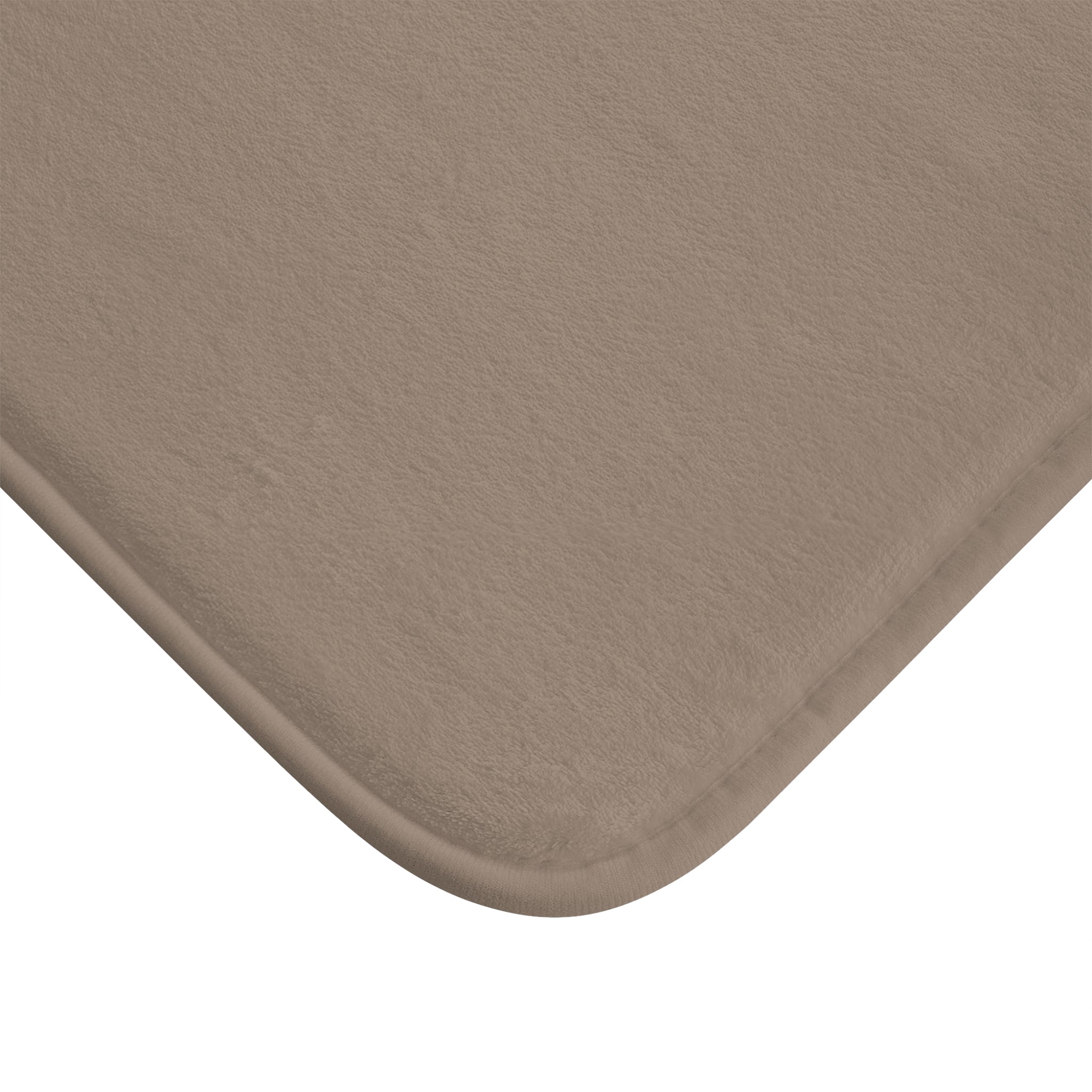 Taupe Memory Foam Bath Mat — Soft Absorbent Bathroom Rug, 2 sizes