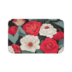 Floral Bath Mat, Vibrant Home Decor, Bathroom Accessory, Gift for Her, Mother's Day, Floral Design, Housewarming Present