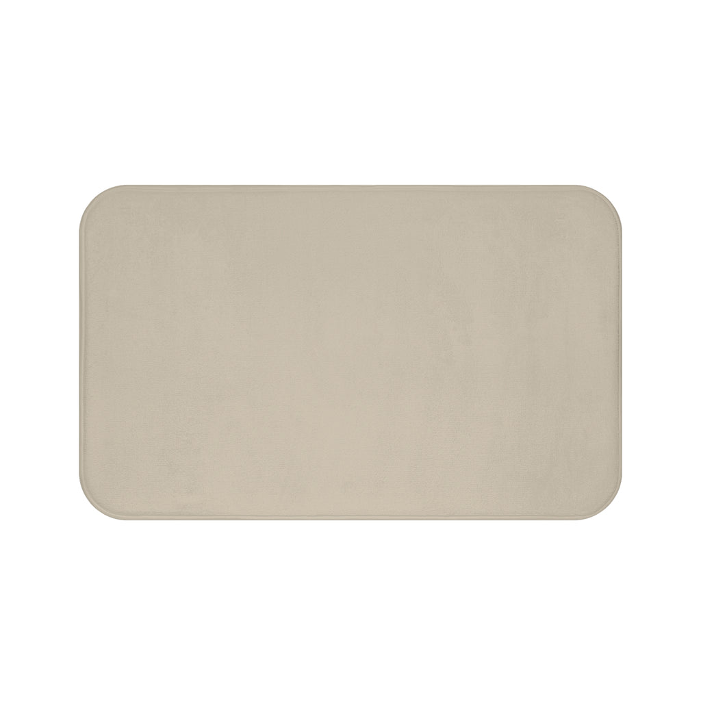 Tan Memory Foam Bath Mat — Soft Absorbent Bathroom Rug, 2 sizes