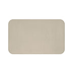 Tan Memory Foam Bath Mat — Soft Absorbent Bathroom Rug, 2 sizes
