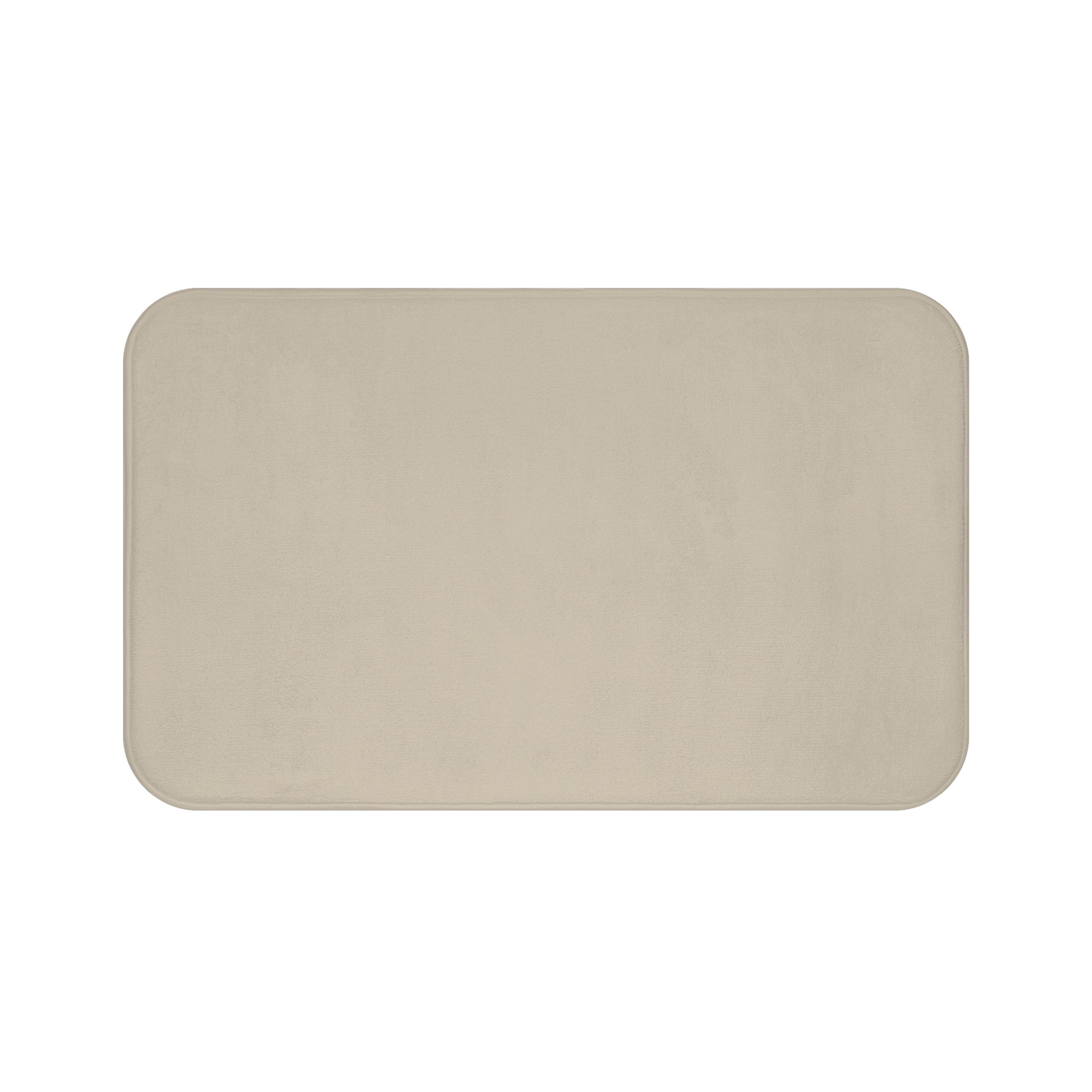 Tan Memory Foam Bath Mat — Soft Absorbent Bathroom Rug, 2 sizes