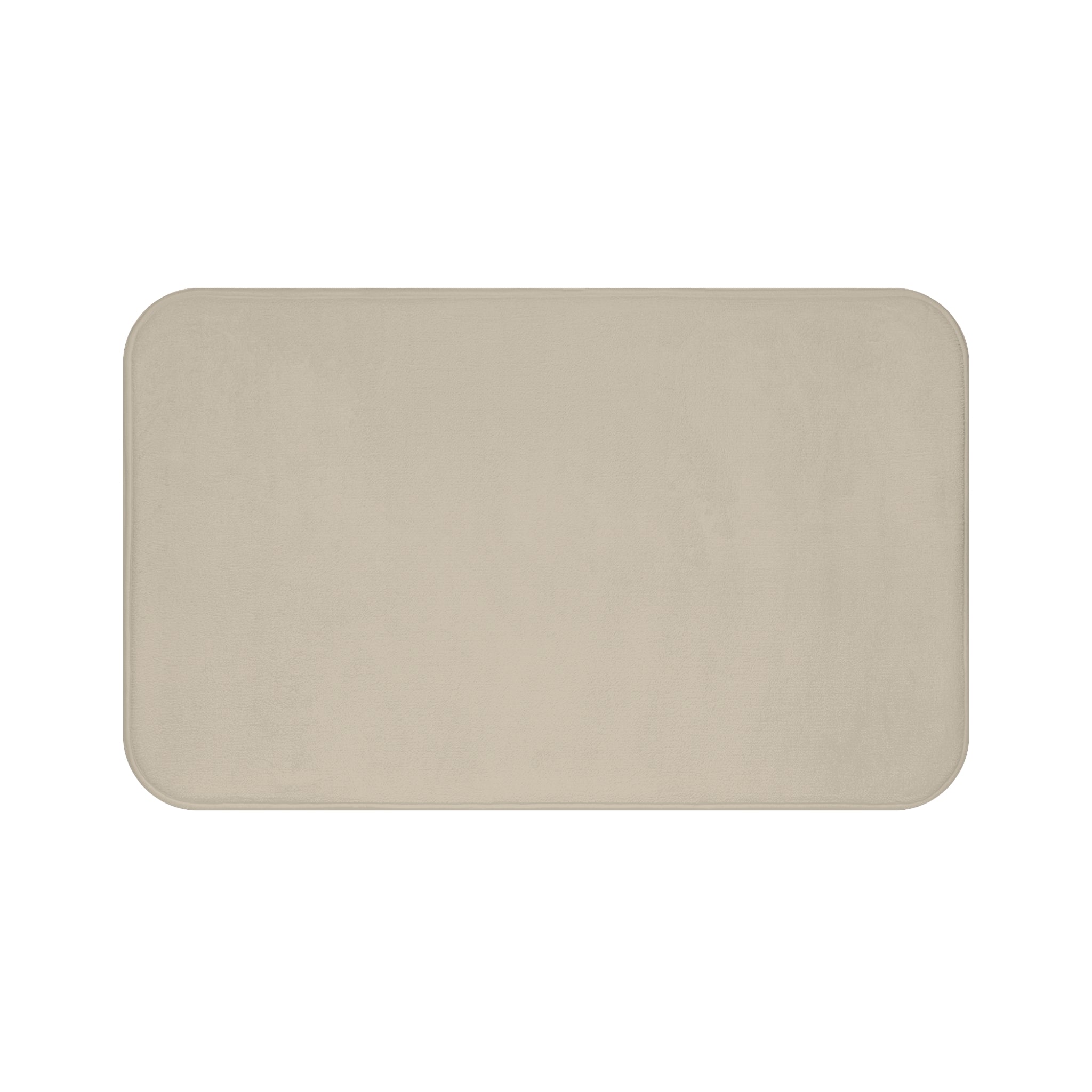 Tan Memory Foam Bath Mat — Soft Absorbent Bathroom Rug, 2 sizes