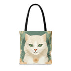Blanca Purrington, Cat Tote Bag w Cotton Handles