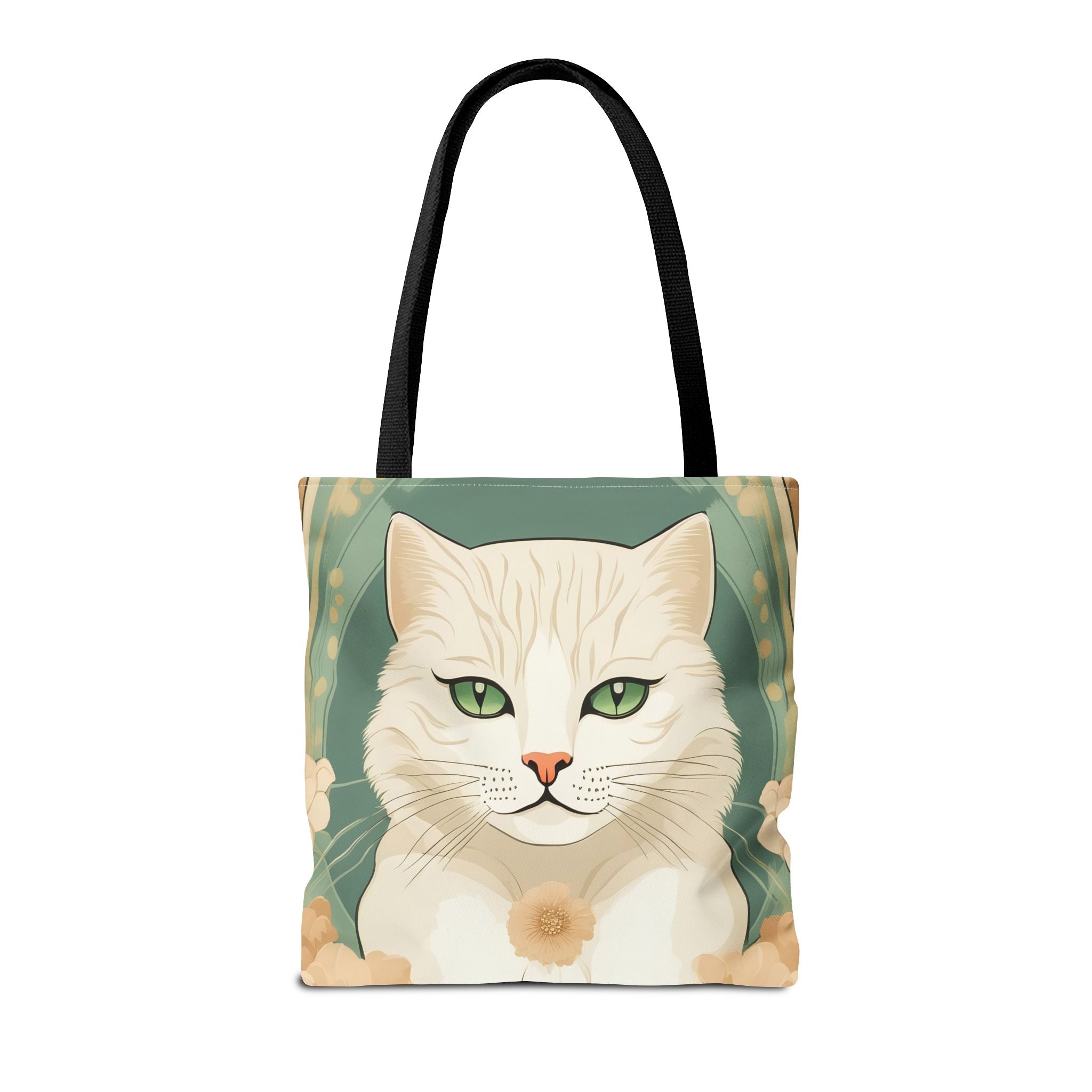 Blanca Purrington, Cat Tote Bag w Cotton Handles