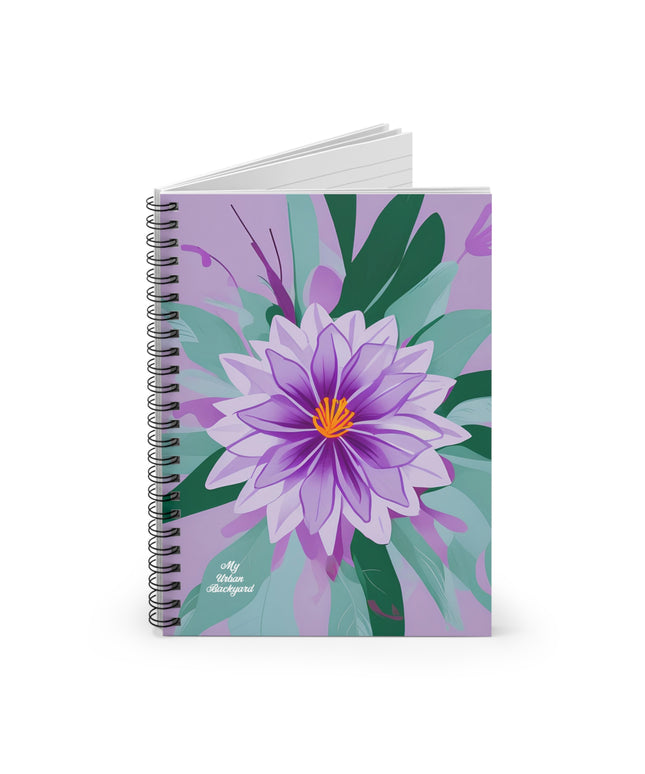 Purple Flower, Spiral Notebook Journal - Write in Style
