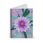 Purple Flower, Spiral Notebook Journal - Write in Style