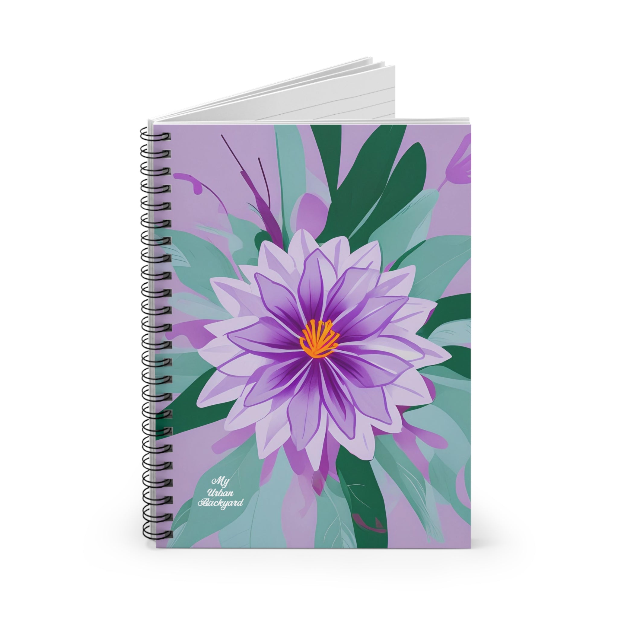 Purple Flower, Spiral Notebook Journal - Write in Style