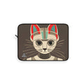 Art Deco Cat, Laptop Carrying Case, Top Loading Sleeve for School or Work